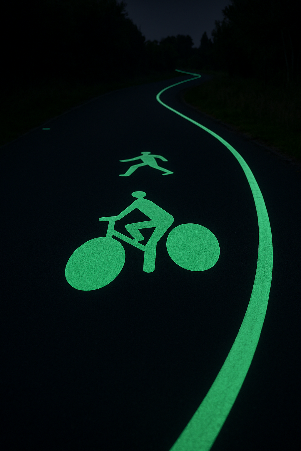 Marquage urbain photoluminescent pour communes et collectivités